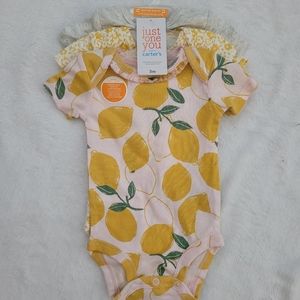 Carters 3m SS onesies 3pack